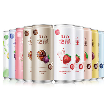 锐澳(RIO)预调鸡尾酒果酒微醺3度330ml*10罐(口味 锐澳(RIO)预调鸡尾酒果酒微醺3度330ml*10罐(口味